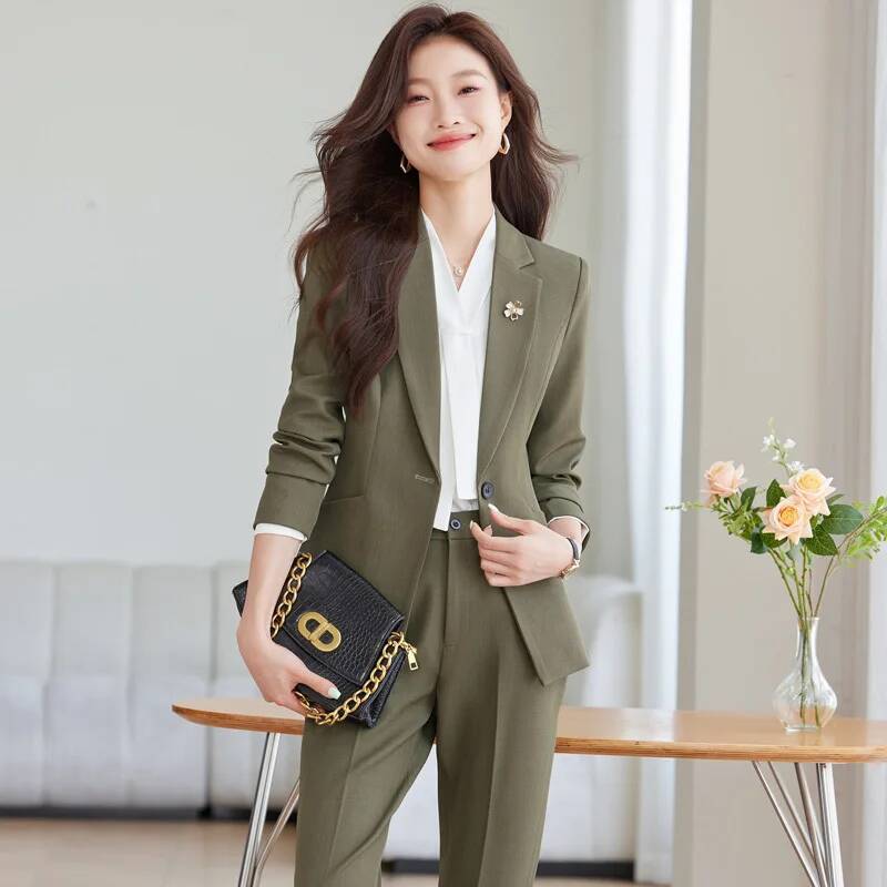 Uniforme formel d'automne et d - Women'S Formal Wear Pantsuits avis et prix