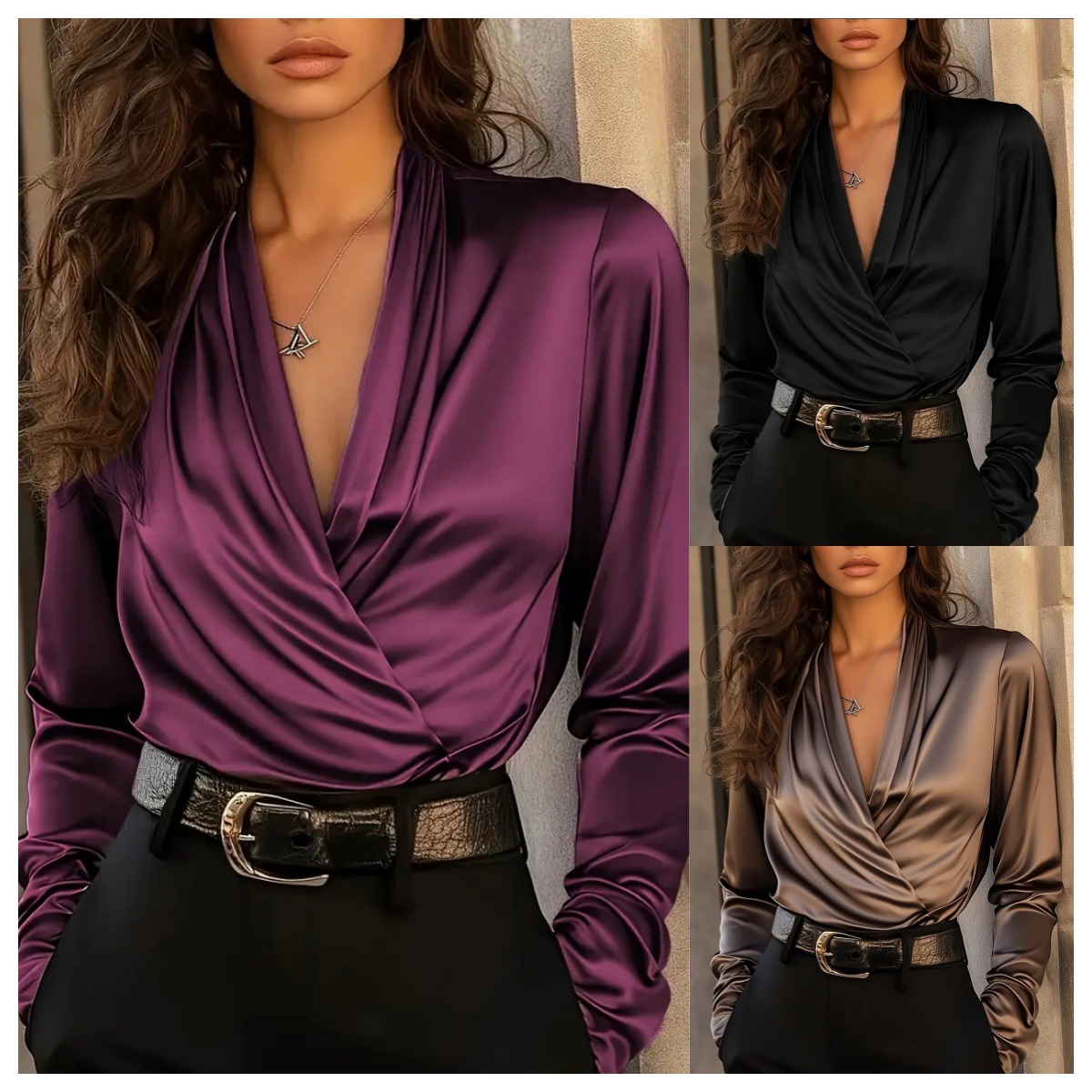 Chemise à manches longues en s - Women Formal Office Wear Tops avis et prix