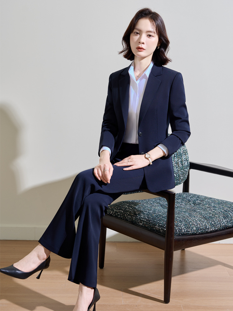 Costume professionnel bleu mar - Women'S Formal Wear Pantsuits avis et prix