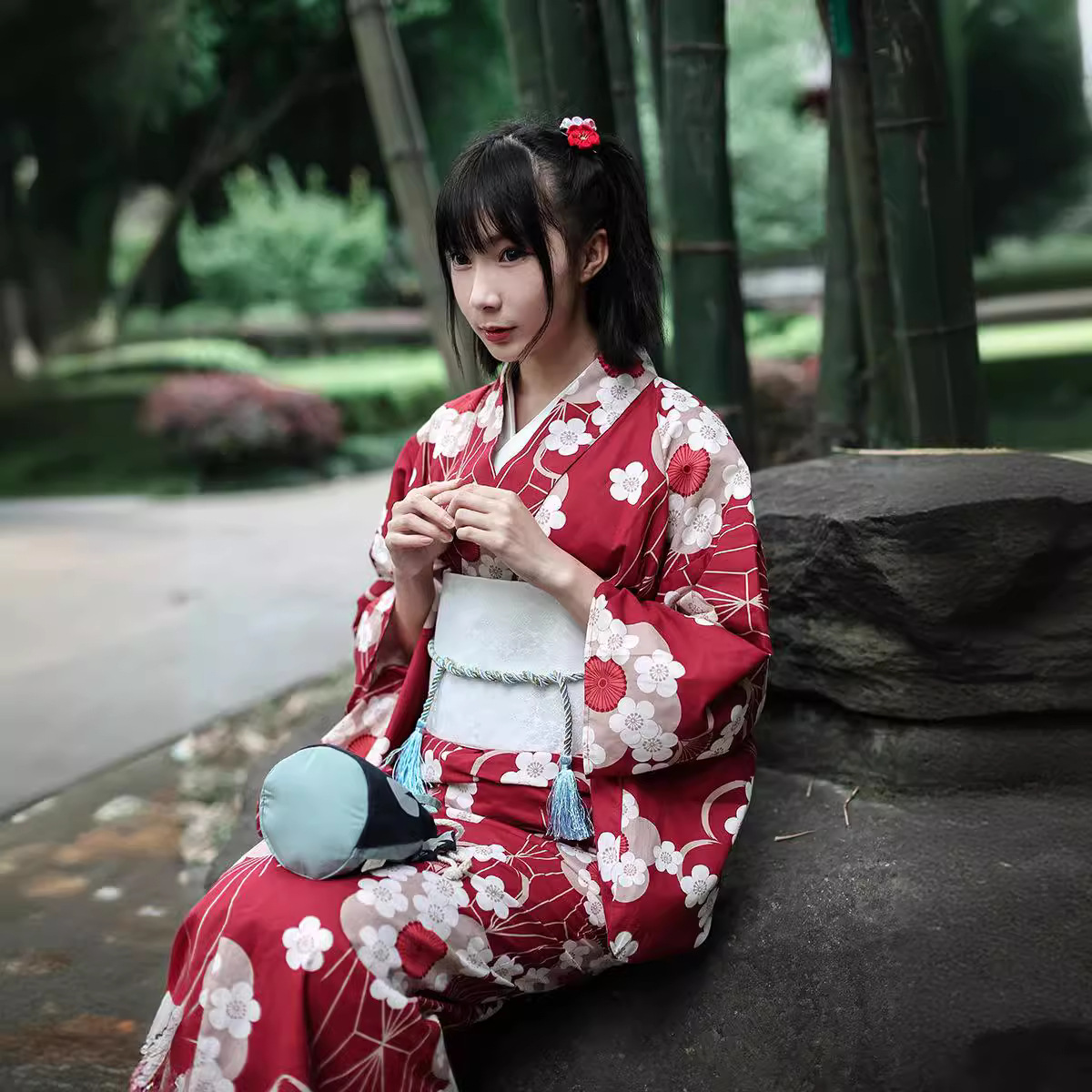Kimono Yukata Japonais Rouge p - Women'S Formal Traditional Wear avis et prix