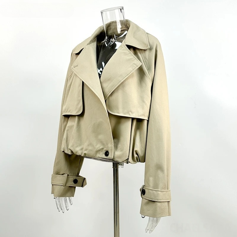 Manteau Trench Court à Bouton  - Trench Coat Formal avis et prix