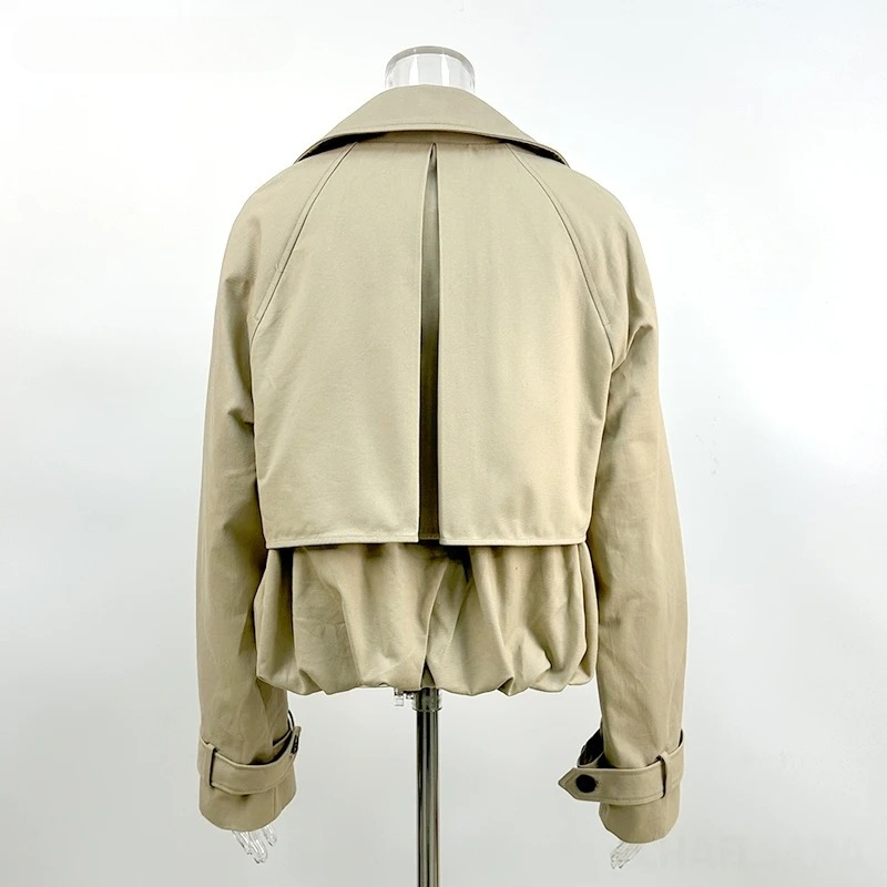 Manteau Trench Court à Bouton  - Trench Coat Formal avis et prix