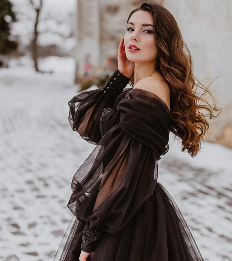 Robe de Mariée Gothique Noire  - Women'S Gothic Formal Wear avis et prix