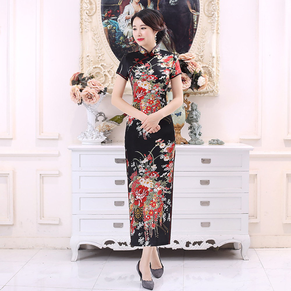 Robe longue classique en satin - Women'S Formal Traditional Wear avis et prix